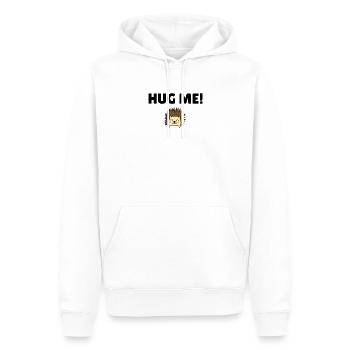 Fais-moi un câlin! - Sweat à capuche Premium bio Homme - blanc - Devant - Nico (187cm)