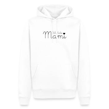 Ich liebe Mami - Männer Premium Bio Hoodie - Weiß - Vorne - Nico (187cm)