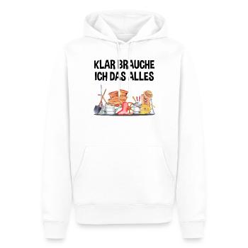 Garten Lustiger Spruch Hobby Gärtner Geschenkidee - Männer Premium Bio Hoodie - Weiß - Vorne - Nico (187cm)