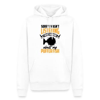 An Kugelfisch gedacht Riesenkugelfisch - Männer Premium Bio Hoodie - Weiß - Vorne - Nico (187cm)