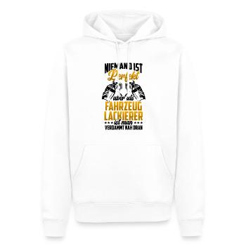 Fahrzeuglackierer sind perfekt Lackierer - Männer Premium Bio Hoodie - Weiß - Vorne - Nico (187cm)