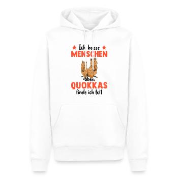 Quokka finde ich toll Australien Beuteltier - Männer Premium Bio Hoodie - Weiß - Vorne - Nico (187cm)