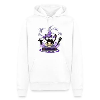 Magic Cat Ghosts Summoning Cats Magic Book - Men’s Premium Organic Hoodie - white - Front - Nico (187cm)