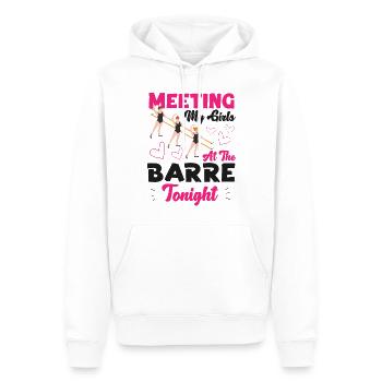Ballet Danseuse Danse Ballerine - Sweat à capuche Premium bio Homme - blanc - Devant - Nico (187cm)