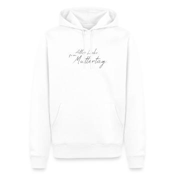 Alles Liebe zum Muttertag - Männer Premium Bio Hoodie - Weiß - Vorne - Nico (187cm)
