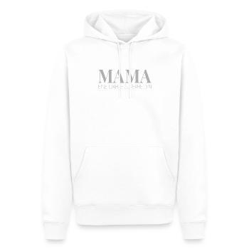 Mama Superheldin Spruch - Männer Premium Bio Hoodie - Weiß - Vorne - Nico (187cm)