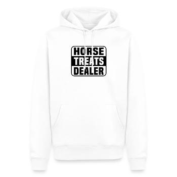 Marchand de friandises pour chevaux - Sweat à capuche Premium bio Homme - blanc - Devant - Nico (187cm)