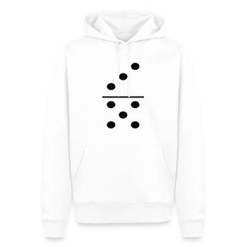 Domino Game Tile 3-5 - Lustiges Gruppenkostüm - Männer Premium Bio Hoodie - Weiß - Vorne - Nico (187cm)
