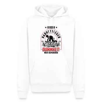Parkettleger nicht reparieren Fußbodenleger - Männer Premium Bio Hoodie - Weiß - Vorne - Nico (187cm)