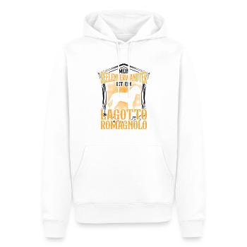 Lagotto Romagnolo ist mein Seelenverwandter - Männer Premium Bio Hoodie - Weiß - Vorne - Nico (187cm)