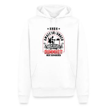 Amateurfunker nicht reparieren Hobbyfunker - Männer Premium Bio Hoodie - Weiß - Vorne - Nico (187cm)