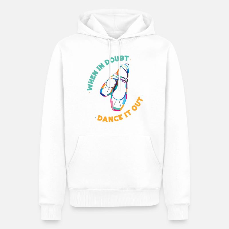 Ballet Danseuse Danse Ballerine - Sweat à capuche Premium bio Homme - blanc