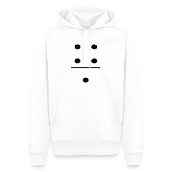 Domino Game Tile 4-1 - Lustiges Gruppenkostüm - Männer Premium Bio Hoodie - Weiß - Vorne - Nico (187cm)