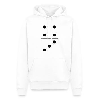 Domino Game Tile 4-3 - Funny Group Costume - Men’s Premium Organic Hoodie - white - Front - Nico (187cm)