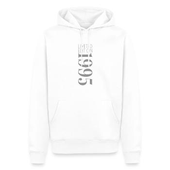 Édition limitée 1995 - Sweat à capuche Premium bio Homme - blanc - Devant - Nico (187cm)