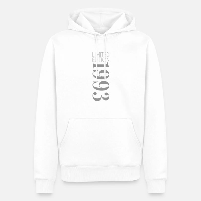 Édition limitée 1993 - Sweat à capuche Premium bio Homme - blanc