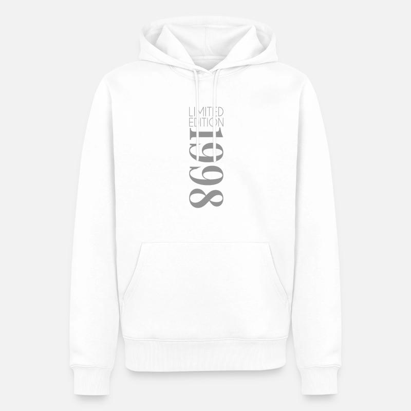 Édition limitée 1998 - Sweat à capuche Premium bio Homme - blanc