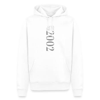 Édition limitée 2002 - Sweat à capuche Premium bio Homme - blanc - Devant - Nico (187cm)