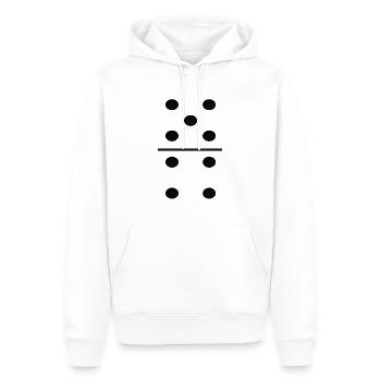 Domino Game Tile 5-4 - Lustiges Gruppenkostüm - Männer Premium Bio Hoodie - Weiß - Vorne - Nico (187cm)