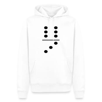 Domino Game Tile 6-3 - Funny Group Costume - Men’s Premium Organic Hoodie - white - Front - Nico (187cm)