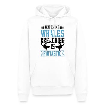 Ozean Meer Wal Zitat für Wal Meeressäugetiere - Männer Premium Bio Hoodie - Weiß - Vorne - Nico (187cm)