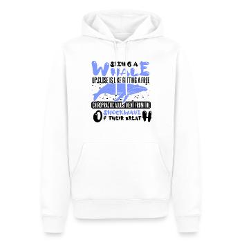 Meeressäuger für Orca-Beobachtung und Buckelwal - Männer Premium Bio Hoodie - Weiß - Vorne - Nico (187cm)