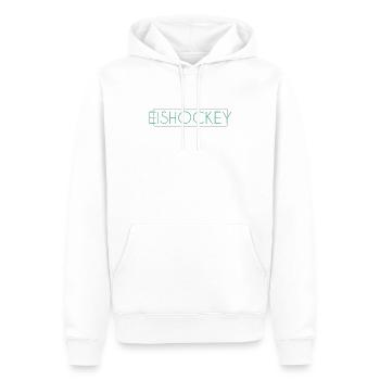 Eishockey Schriftzug - Männer Premium Bio Hoodie - Weiß - Vorne - Nico (187cm)