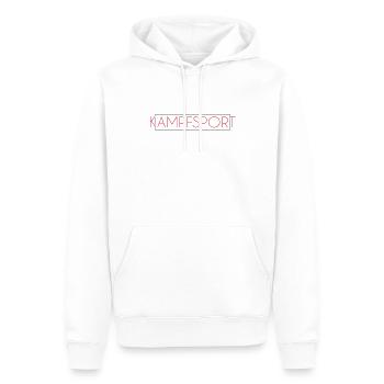 Kampfsport MMA Schriftzug - Männer Premium Bio Hoodie - Weiß - Vorne - Nico (187cm)