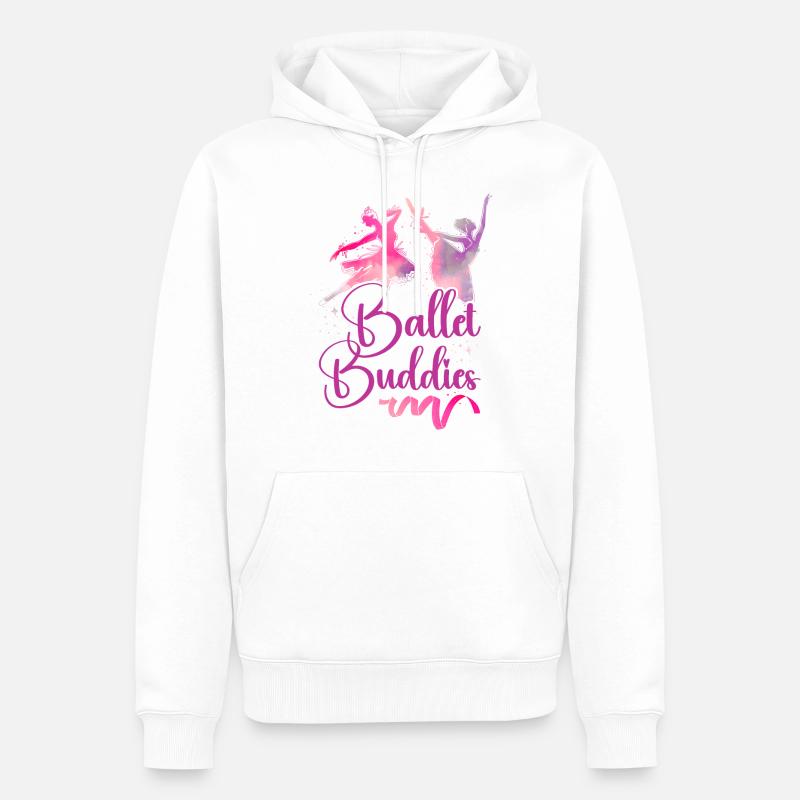 Ballet Danseuse Danse Ballerine - Sweat à capuche Premium bio Homme - blanc