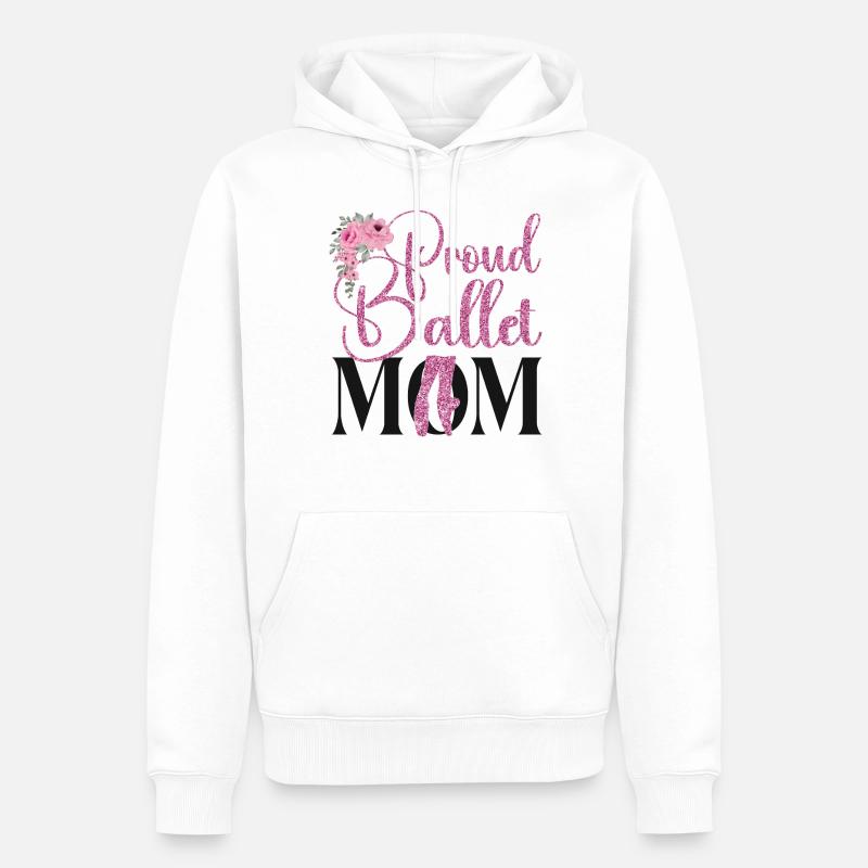 Ballet Danseuse Danse Ballerine - Sweat à capuche Premium bio Homme - blanc