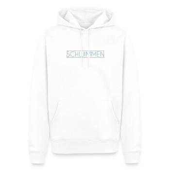 Schwimmen Schriftzug - Männer Premium Bio Hoodie - Weiß - Vorne - Nico (187cm)