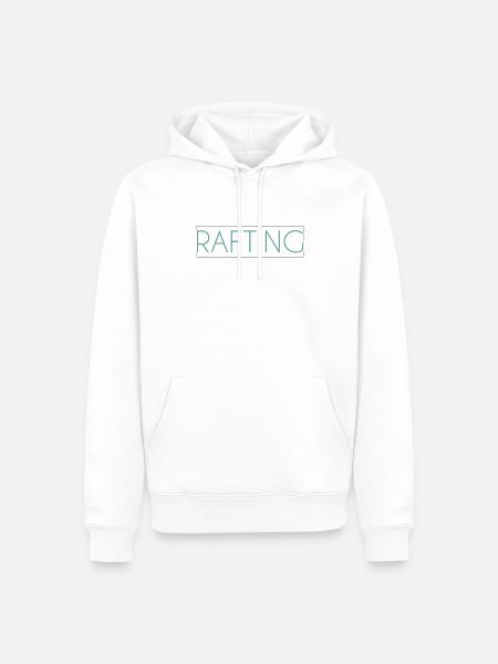 Rafting lettering - Men’s Premium Organic Hoodie - white