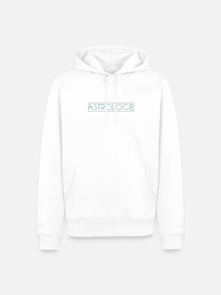 Astrologie Schriftzug - Männer Premium Bio Hoodie - Weiß