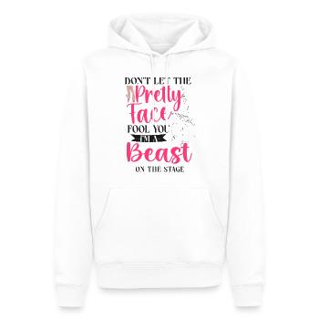 Ballet Danseuse Danse Ballerine - Sweat à capuche Premium bio Homme - blanc - Devant - Nico (187cm)