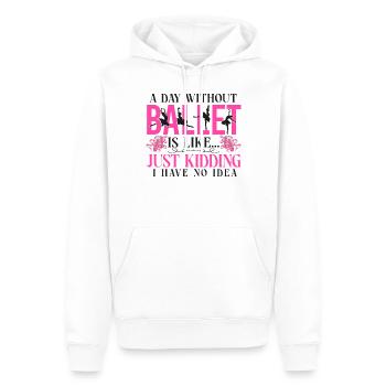 Ballet Dancer Dance Girl Ballerina - Männer Premium Bio Hoodie - Weiß - Vorne - Nico (187cm)