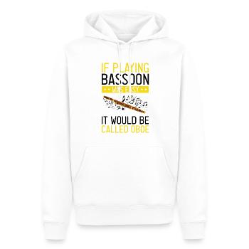 Fagottrohr für Fagottist und Fagottorchester - Männer Premium Bio Hoodie - Weiß - Vorne - Nico (187cm)