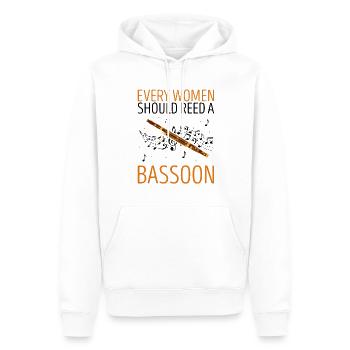 Fagottist für Fagottorchester und Fagottist - Männer Premium Bio Hoodie - Weiß - Vorne - Nico (187cm)