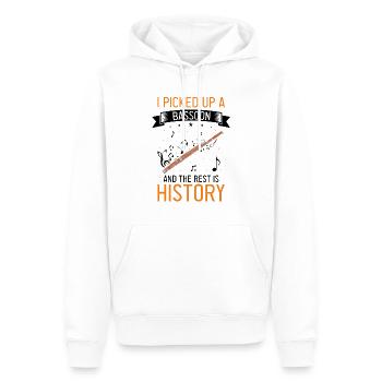 Fagottrohr für Fagottist und Fagottorchester - Männer Premium Bio Hoodie - Weiß - Vorne - Nico (187cm)
