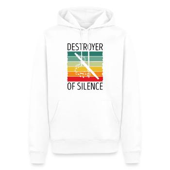 Basson Orchesta design pour bassonistes - Sweat à capuche Premium bio Homme - blanc - Devant - Nico (187cm)