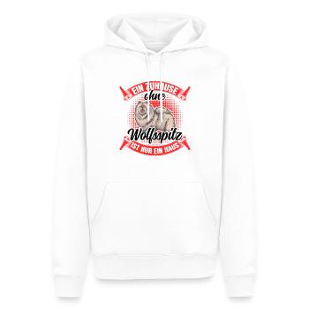 Ohne Wolfsspitz nur ein Haus Deutscher Keeshond - Männer Premium Bio Hoodie - Weiß - Vorne - Nico (187cm)