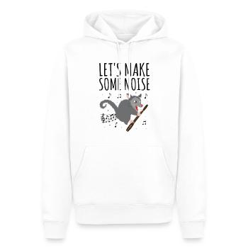 Conception d’instruments à vent bassoniste pour bassoniste - Sweat à capuche Premium bio Homme - blanc - Devant - Nico (187cm)