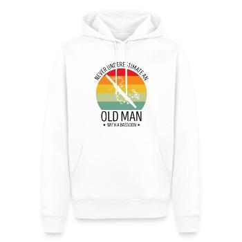 Fagottrohr für Fagottist und Fagottorchester - Männer Premium Bio Hoodie - Weiß - Vorne - Nico (187cm)