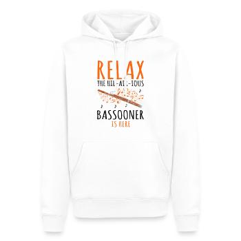 Fagottist für Fagottorchester und Fagottist - Männer Premium Bio Hoodie - Weiß - Vorne - Nico (187cm)