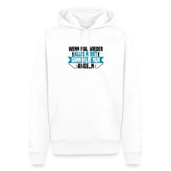 Wenn mal wieder alles nervt Angeln - Männer Premium Bio Hoodie - Weiß - Vorne - Nico (187cm)