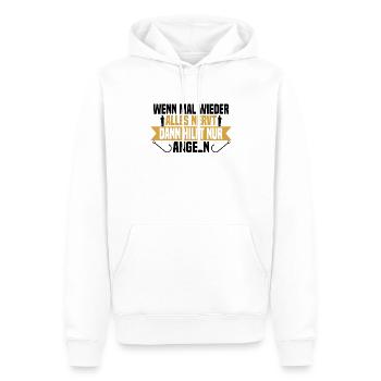 Wenn mal wieder alles nervt Angeln - Männer Premium Bio Hoodie - Weiß - Vorne - Nico (187cm)