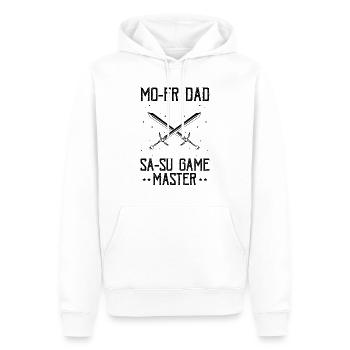 Jeu de rôle en direct pour PNJ et jeu de rôle RPG - Sweat à capuche Premium bio Homme - blanc - Devant - Nico (187cm)