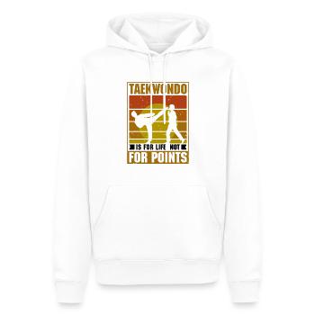 Taekwondo is for life, not for points - Männer Premium Bio Hoodie - Weiß - Vorne - Nico (187cm)