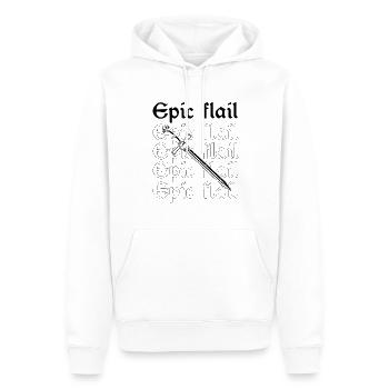 Jeu de rôle en direct pour PNJ et jeu de rôle RPG - Sweat à capuche Premium bio Homme - blanc - Devant - Nico (187cm)