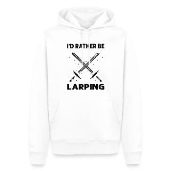 Rollenspiel Zitat für Larper und Larp - Männer Premium Bio Hoodie - Weiß - Vorne - Nico (187cm)