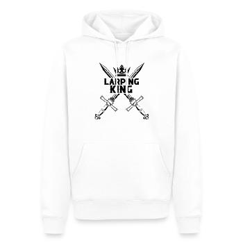 Larping for fantasy role-playing games and sword fights - Men’s Premium Organic Hoodie - white - Front - Nico (187cm)